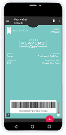 #7 To access the back of the card click the three dots on the lower right corner of the digital card.